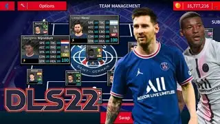 DLS 22 MOD PSG BEST GRAPHIC NEW KITS 2022 AND LATESTS TRANSFERS UPDATES 2022