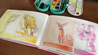 Monochromatic Animal Watercolour Paintings PART 1