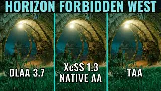 XeSS 1.3 Native AA vs DLAA 3.7 vs TAA - RTX 3070 - Horizon Forbidden West - 1440p