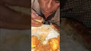 egg curry fish fry #food #eatingsounds #mukbang#spicyfood  #indianfood #asmreating#shorts video
