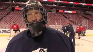 El Pres Against Shawn Thornton, Brandon Pirri and Jimmy Hayes Of The Florida Panthers   (March 2015)