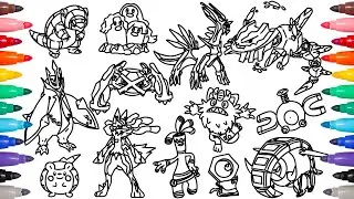 Coloring ALL Steel Type Pokemon From GEN 1 to Gen 9