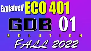 ECO401 GDB 1 Solution 2023 | ECO401 Fall 2022 GDB | AM VU Helper