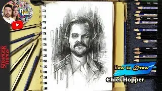 How to Draw Chief Hopper |  Stranger Things | 2019