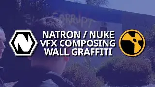 Wall graffiti &bull; #Natron #Nuke #VFX #Composing Review