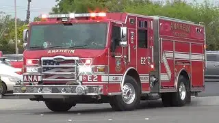 *MAJOR AIR HORN* Anaheim Fire & Rescue Engine 2 Responding 4/23/2025