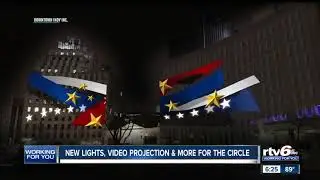 New lights, video projection and more for Monument Circle