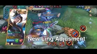 Playing Ling After Adjusment 2nd Skill | Mobile Legends Bang Bang