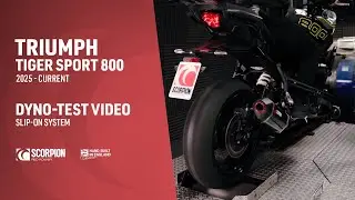 Triumph Tiger Sport 800 Scorpion Exhaust Dyno Video