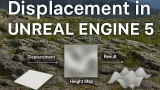 Как использовать смещение в Unreal Engine 5 | Создание каменистой поверхности | Учебник по Unreal...
