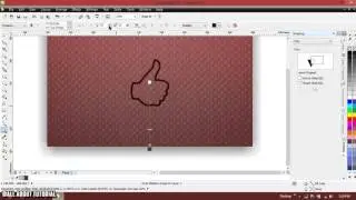 Tutorial CoreDRAW : Membuat Inner Shadow on CorelDRAW / Emboss Effect