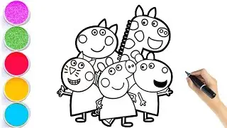 Peppa Pig Drawing, Painting & Coloring For Kids and Toddlers_ Child Art