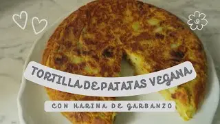 TORTILLA de PATATAS VEGANA CON HARINA DE GARBANZO | SIN HUEVO | PARA LLEVAR DE EXCURSIÓN Y A FIESTAS