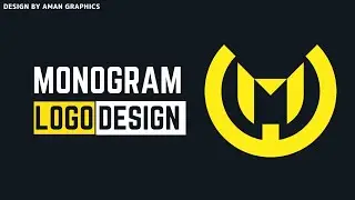 EM Logo Design In Vector Ink |Vector Ink Logo Design Tutorial |Aman Graphics
