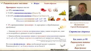 5.1 Рациональное питание. Ч.13 - Жиры (РЕЗЮМЕ)