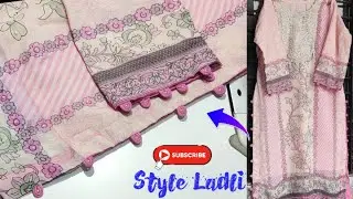 Chowk Daman Dori loop design stitch by @StyleLadli sleeve design #sleevesdesign #daman #diy