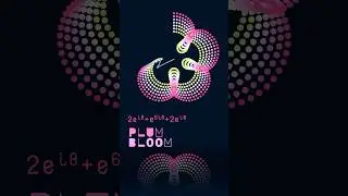 Math Art - Plum Bloom Spirograph #5
