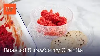 Roasted Strawberry Granita | Building Feasts