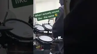 Electric vs Acoustic drums 😂 | Practice Day 65/365
