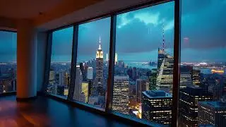 Time for a Sleep (Rain Sounds) Soft Rain Over City Lights