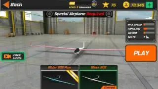 Flight pilot simulator Glider Landing ios,android full HD