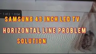 Samsung 43 inch smart LED TV horizontal line problem solution/how to fix Samsung TV horizontal line