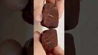 Rock Cut! Dark Red Exterior Gives Way to Beautiful DEEP Red Jasper Inside with Crystal Veins Inside!