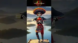 The Dancing Calavera | Safada Y Sano | #diademuertos #calaveras #mexican #indigenous