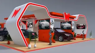 Freelance 3D Exhibition Designer Dubai - Car Exhibition Stand
