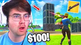I Got 100 Fans to SCRIM with the RAIL GUN for $100&hellip; (Fortnite Tournament)