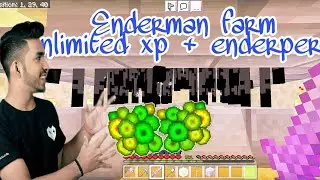 Simple Enderman XP farm 1.17 Minecraft Bedrock/Pocket Edition | MCPE, JAVA, Xbox, PS4, Switch |