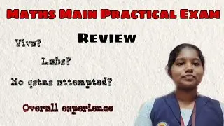 Maths Main Practical Exam Review😱|#exam#maths#practical#plustwo#lab#review