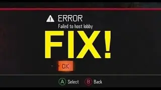 how to fix black ops 3 error failed to host lobby xbox 360