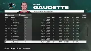 NHL 26 San Jose Sharks Overall Player Ratings