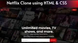 Netflix clone using html and  CSS #coding #coder #css #html