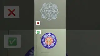 Correct way to use rangoli stencil /rangoli design #shorts #rangoli #ashortaday