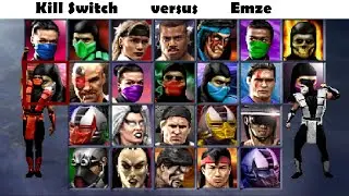 UMK3 ARCADE - show match Kill Switch vs Emze/     Mafioso#1 vs friesen#2 -RATING MATCH