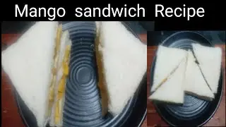 आम का सैंडविच | Japanese Style Mango Sandwich Recipe | Tasty Sweet Mango Fruit Sandwich Quick Recipe