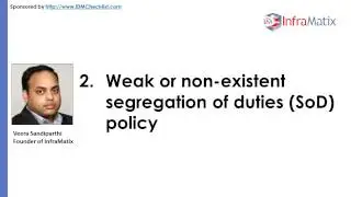 Top 10 Identity Management Problems That Cause SOX Compliance Failures (Screencast)