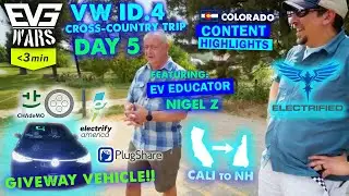 We Made It To Colorado! ELECTRIC CAR Discussion - VW ID.4 - Cross-Country Trip Day 05 Highlights #EV