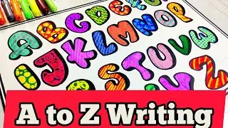 A to Z Chart | Alphabet chart | chart decoration ideas | chart paper decoration for project