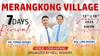 Merangkong Village Revival 2026 | Temsu Imsong, Missionary | 16th January | Day 5
