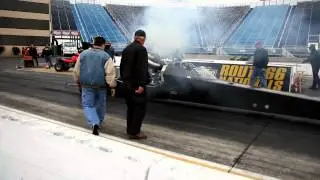 TRIPLE TURBO DIESEL DRAGSTER~ INTERNATIONAL DT466 540C.I. 3000HP @ RT66  FIRST RUN