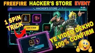 Freefire New Hacker's Store Event 🤩 Freefire New Event 🔥 FF New Hacker's Store Event 1 Spin Trick 🤫