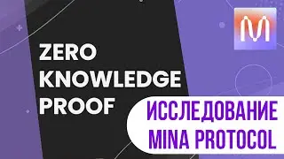 Исследование ZKP от Mina Protocol | что такое ZKP | zero-knowledge proof | zkApps