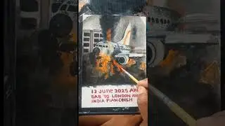 ahmedabad #air india#plan#crash#art