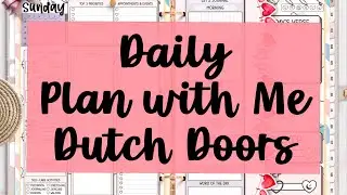 Daily Plan with Me | Dutch Doors | Chelly Planner | Cozy Bear Stickers | Noteful