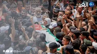 تشييع جثمان الشهيد عمار مفلح ببلدة أوصرين جنوبي نابلس