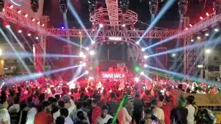 Dj Swarmala Full Sharphy Lights Setap Bhilai Me 12 Bass Ke Saath Green Lezar Ka Jalwa #viralvideo