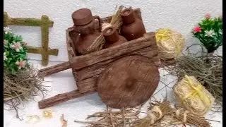 Como  Hacer Carreta para Belenes o Pesebres Reciclando  Tecnopor &iexcl; Incre&iacute;ble que Belleza! #diy #art